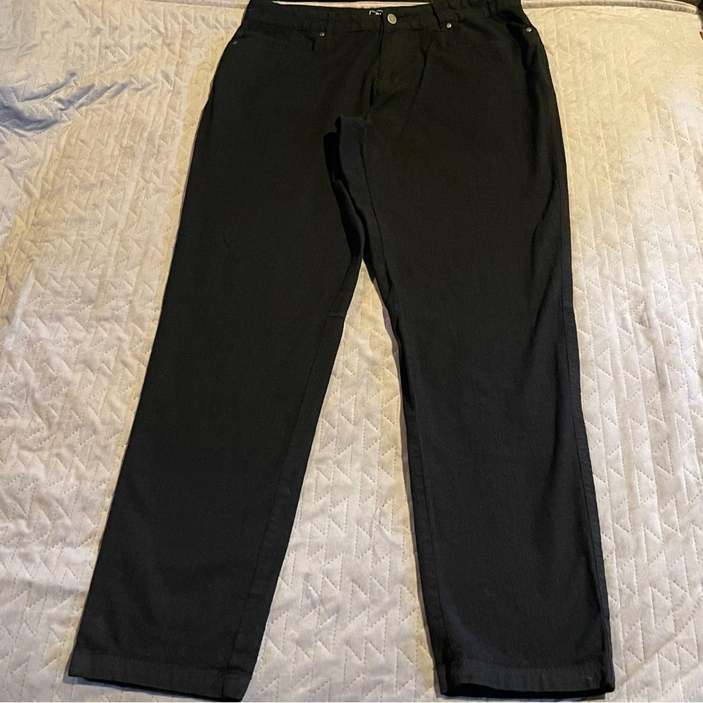 Woolly‎ Long Haul merino wool pants mens 36x34 NWOT black